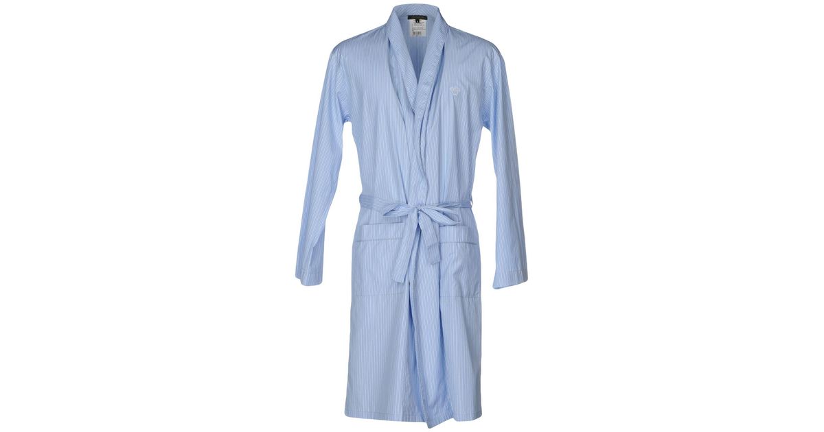 Lyst Versace Robe in Blue for Men